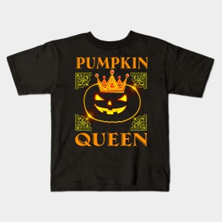 Pumpkin Queen T Shirt Funny Halloween Shirt Gifts for Mom Wife Kids T-Shirt